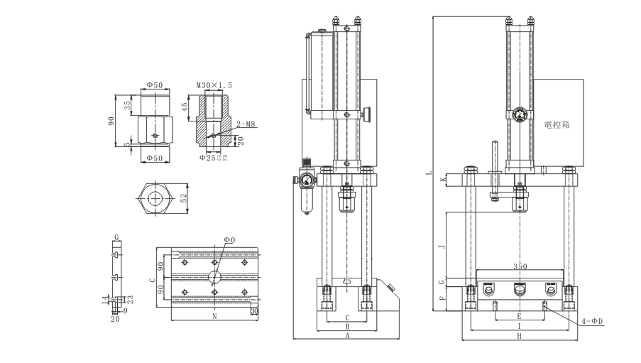 四柱二板气液增压机描述4
